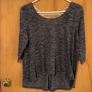 shirt with lace back